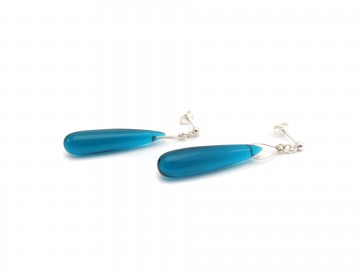 Oorbellen hydro QuatrzEdelsteen peacock