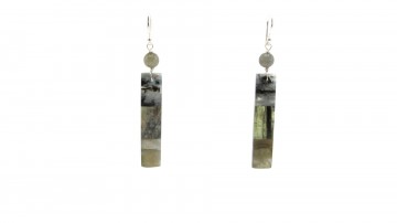 Oorbellen labradoriet/ Kyaniet