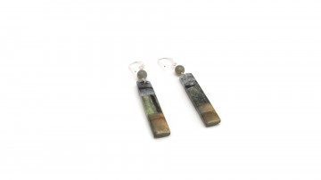 Oorbellen labradoriet/ Kyaniet