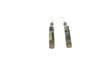 Oorbellen labradoriet/ Kyaniet