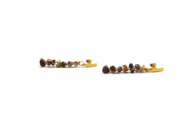 Oorbellen mookaite edelsteen