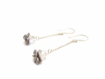 Oorbellen zoetwaterparel