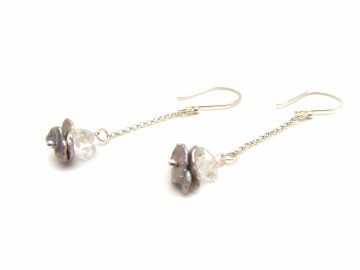 Oorbellen zoetwaterparel