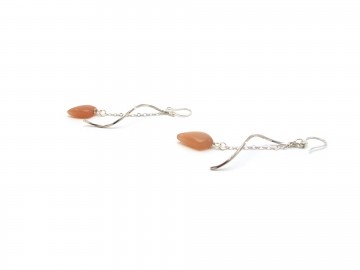 Oorbellen peach swirl