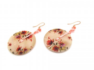 Oorbellen rose flower3