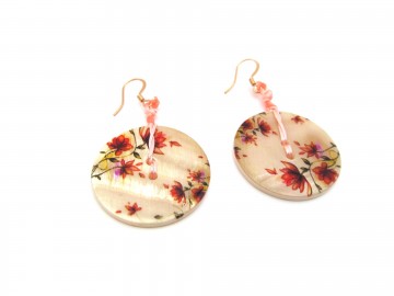 Oorbellen rose flower5