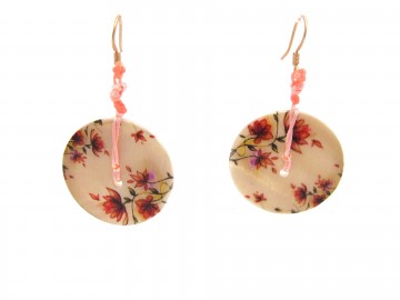 Oorbellen rose flower7