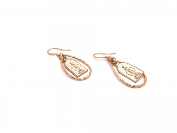 Oorbellen rose goud maria10