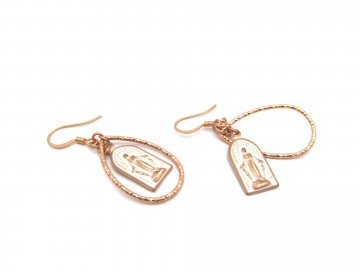 Oorbellen rose goud maria4