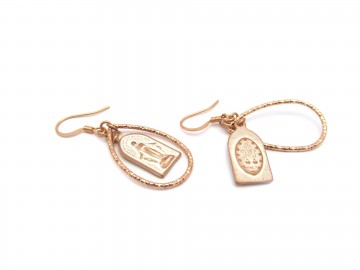 Oorbellen rose goud maria6