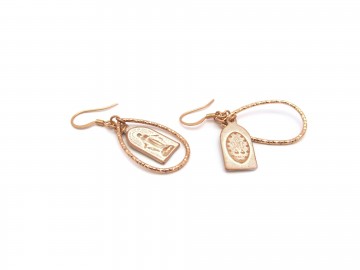 Oorbellen rose goud maria7