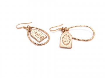 Oorbellen rose goud maria8