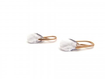 Oorbellen Rose-goud Swarovski® Lavendel