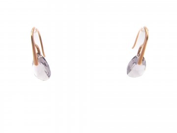 Oorbellen Rose-goud Swarovski® Lavendel