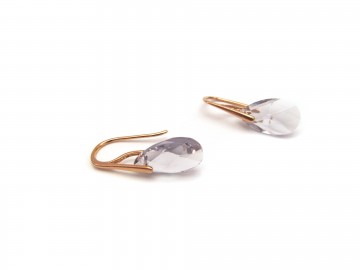 Oorbellen Rose-goud Swarovski® Lavendel
