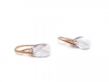 Oorbellen Rose-goud Swarovski® Lavendel