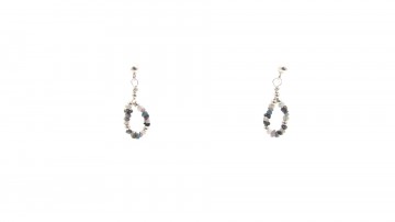 Oorbellen ruwe diamant