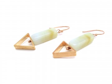 Oorbellen statement rosegoud10