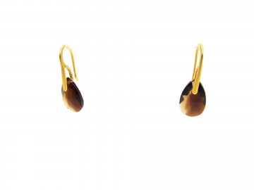 Oorbellen swarovski goud topaz blend2