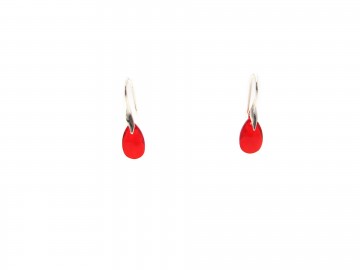 Oorbellen swarovski  rood siam