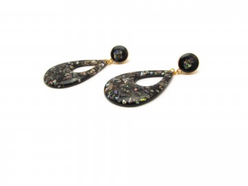 Oorbellen vintage black