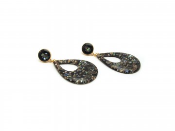 Oorbellen vintage black