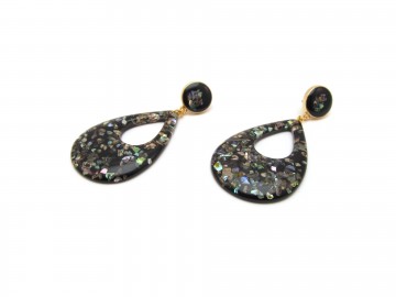 Oorbellen vintage black