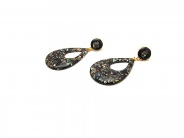 Oorbellen vintage blac
