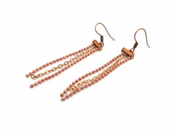 Oorbellen vintage rose