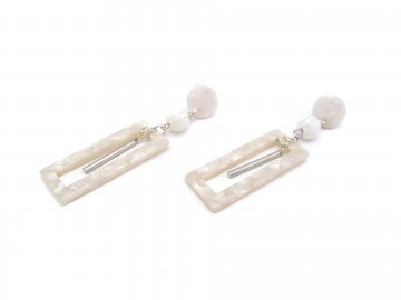 Oorbellen white sand