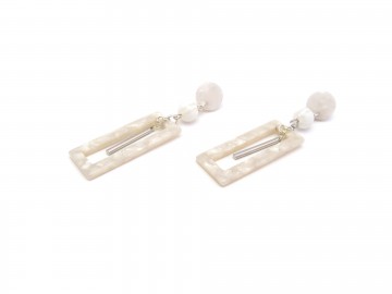 Oorbellen white sand