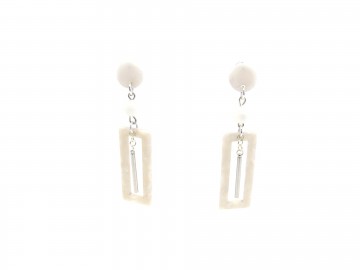 Oorbellen white sand