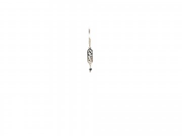 Oorbellen zilver zwart