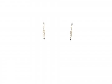 Oorbellen zilver zwart