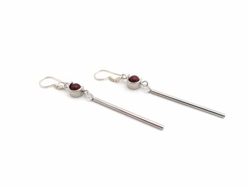 Oorbellen zilverkoraal