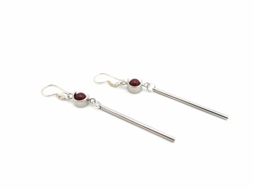 Oorbellen zilverkoraal