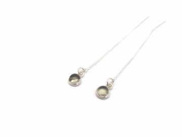 Oorbellen Rook Quartz Edelsteen.