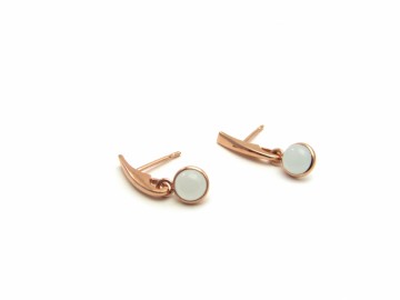 Oorstekers aquamarijn