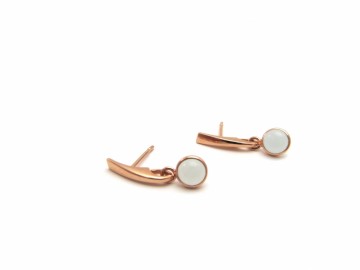 Oorstekers aquamarijn