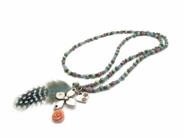 Ketting "Pastel Feather"