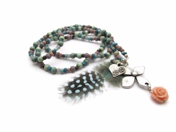 Ketting "Pastel Feather"