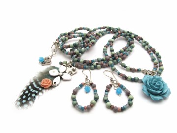 Ketting "Pastel Feather"