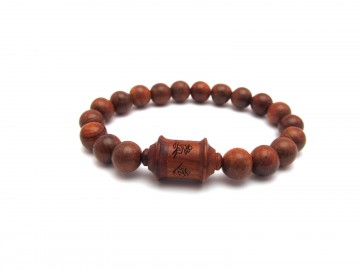 Rode sandelwood armband schroef