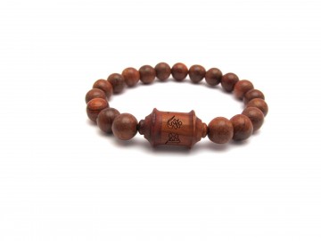 Rode sandelwood armband schroef