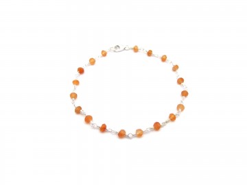 Rozenkrans armband carneool