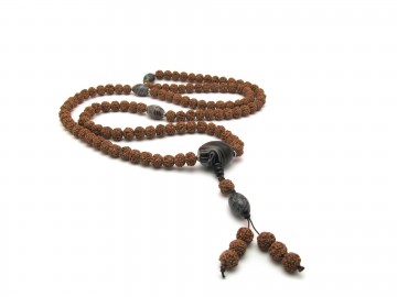 Rudraksha  mala agaat