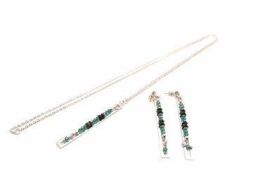 Set oo rechthoek zilver