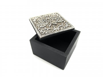 Sieradendoosje lotus zilver