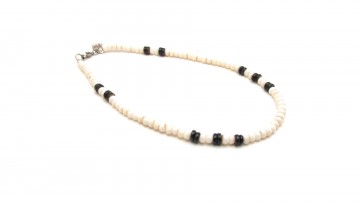 Surf ketting creamy black