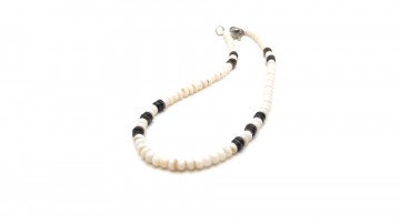 Surf ketting creamy black